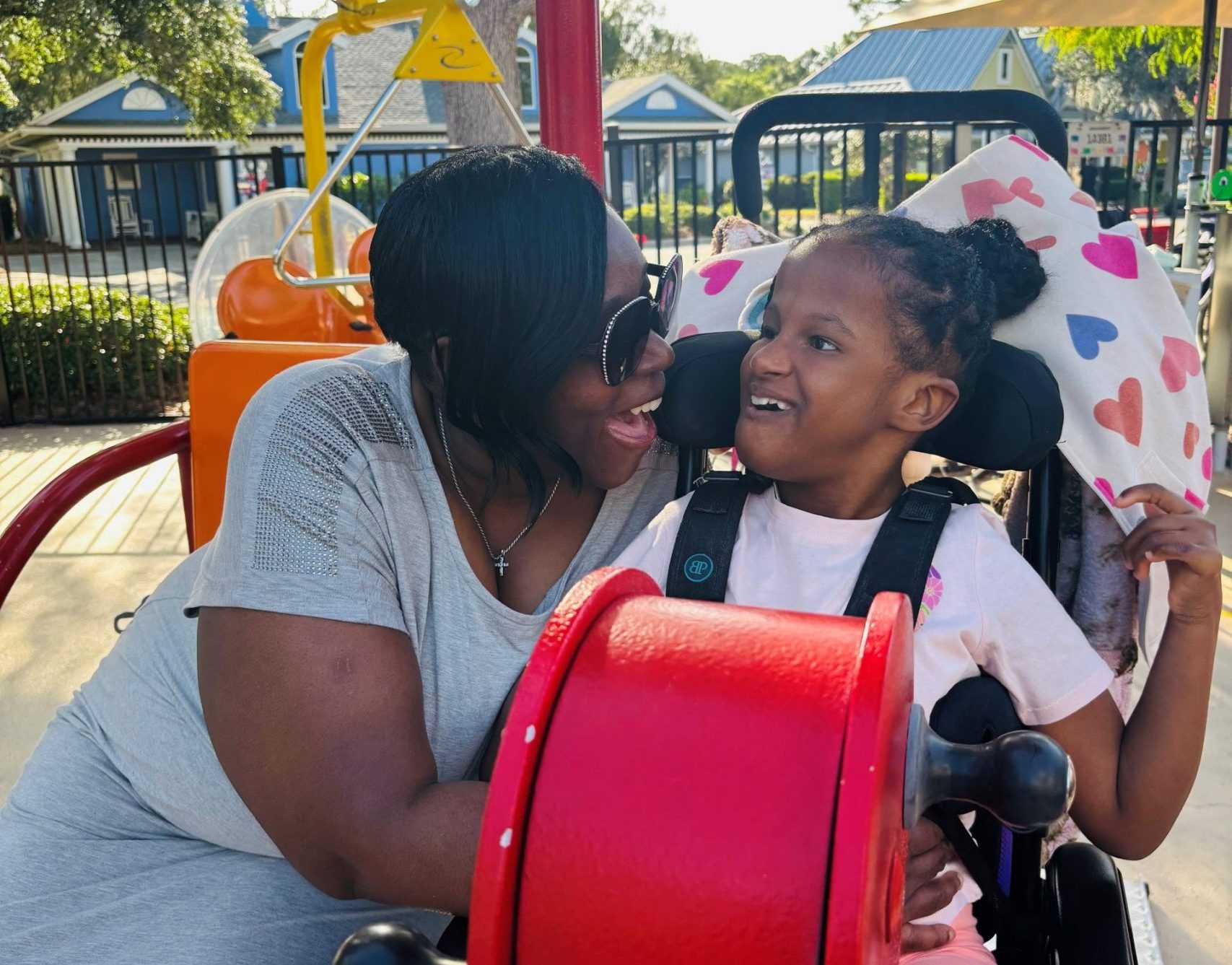 Sophia Lawson with her daughter Jahlisa
